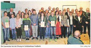 Gaumeisterschaftsafeier Faulbach 2015